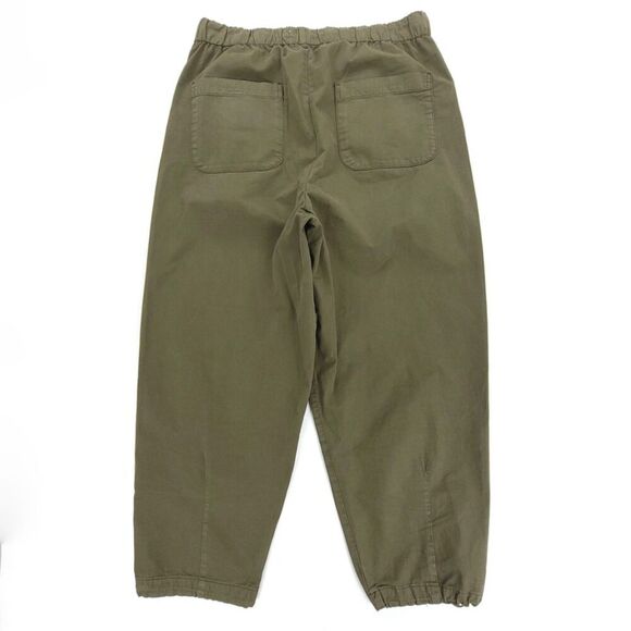 Zara Olive Green Ankle Cropped Pants - Picture 5 of 8